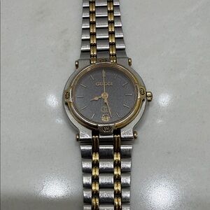 Gucci Two-Tone Silver and Gold Watch